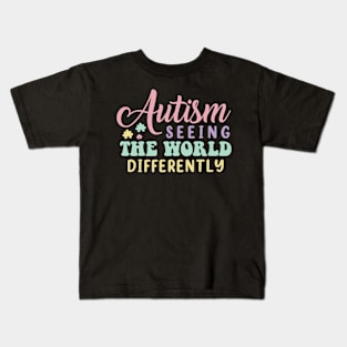 Autism seeing the world differently Kids T-Shirt